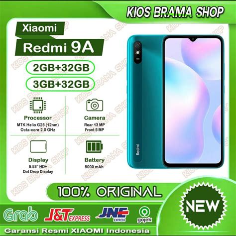 Jual Xiaomi Redmi 9a [ 2gb 32 Gb ] Redmi 9a 2 32 Gb Garansi Resmi