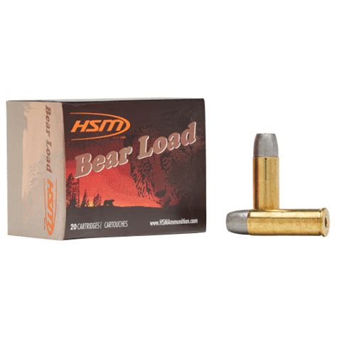 Hsm Bear Load 454 Casull 325 Grain Wide Flat Nose Centerfire Handgun