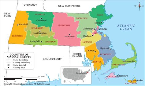 Buy Massachusetts County Map Online Purchase Massachusetts County Map