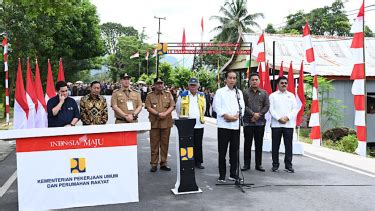 Jokowi Resmikan Ruas Jalan Di Sulawesi Selatan Biayanya Rp Miliar