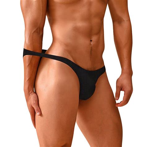 Zonbailon Mens Low Waist Cotton Sexy Breathable Bikini U Convex Big Bag Briefs Ebay