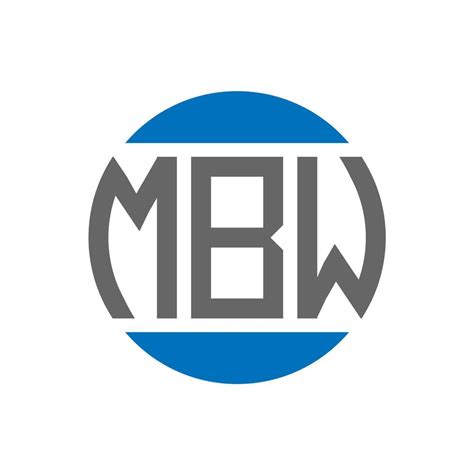 MBW Letter Logo Design On White Background MBW Creative Initials