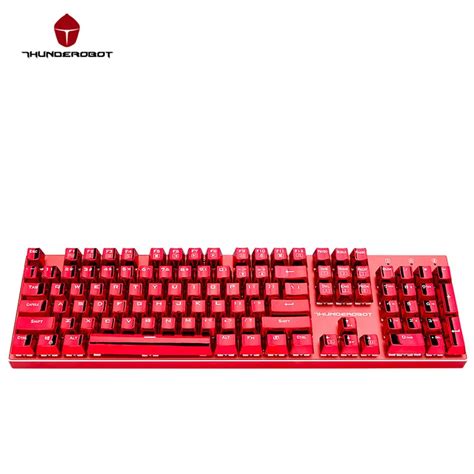 ThundeRobot Red K75T 104 Keys Mechanical Keyboard Brown switch Multiple ...