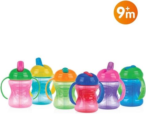 Nuby Free Flow 2 In 1 Hard Spout Feeding Cup Sipper Cup For