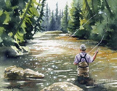 Fly-fishing Paintings for Sale - Fine Art America