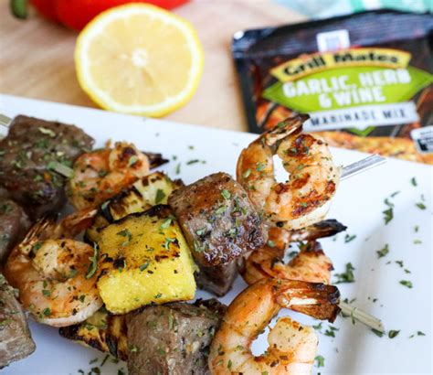 Grilled Steak Shrimp Surf And Turf Kabobs The Southern Thing