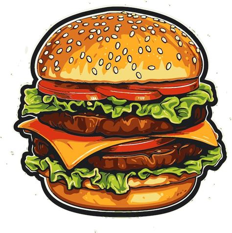 Premium Vector Burger Vector Art Collection Vectorized Burgers For Creates