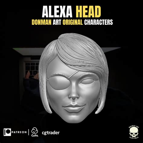 Archivo Stl Alexa Head For Action Figures・plan De Impresión En 3d Para Descargar・cults