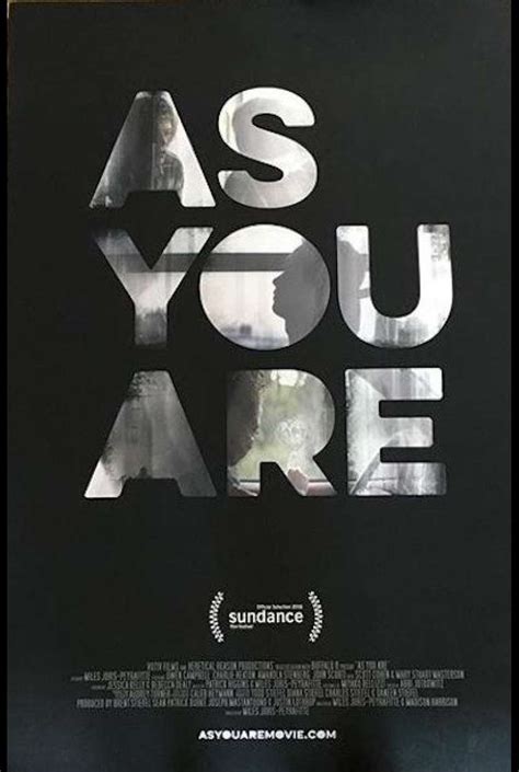 As you are | Film, Trailer, Kritik