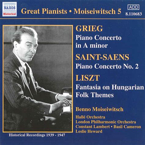 Grieg Saint Saëns Piano Concertos Amazon co uk Music