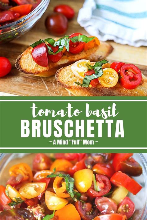 This Is The Best Recipe For Tomato Bruschetta Made With Grape Tomatoes