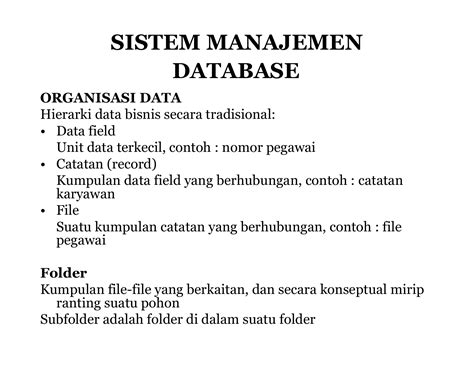 Sistem Manajemen Database