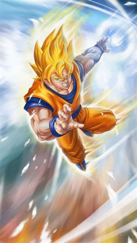 Download Dragon Ball Z Super Saiyan Goku Attack Wallpaper