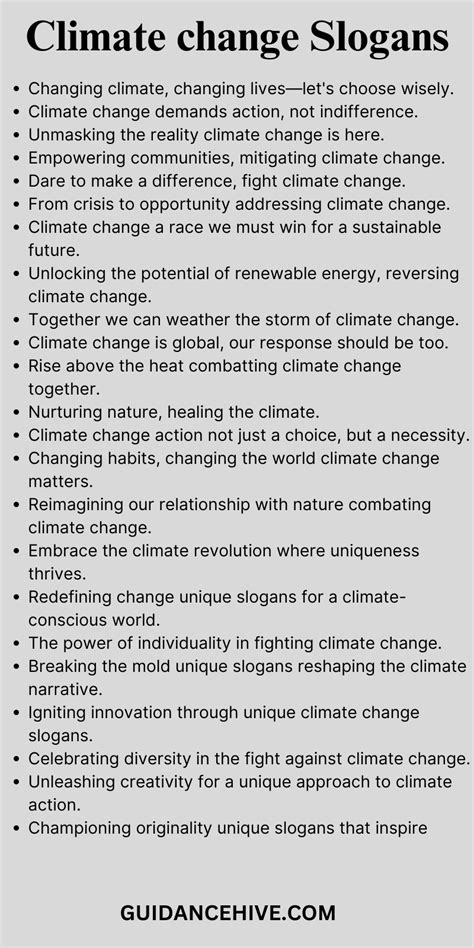 200+ Catchy Climate Change Slogans For You - GuidanceHive