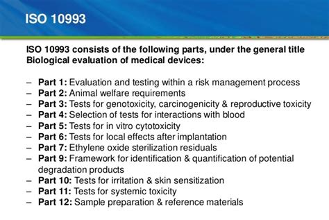 Biological Evaluation Of Medical Devices Iso Medical Devices