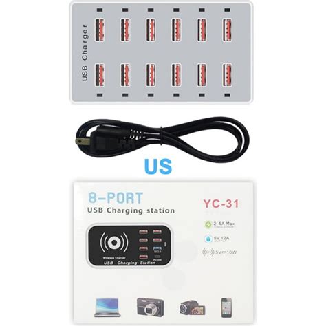 Sourcingasia USB Şarj Aleti 12 Port Hub Evrensel Duvar Fiyatı