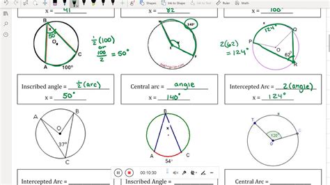 Equation Of A Circle Guided Notes