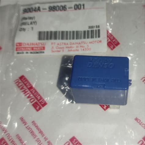 Jual RELAY DENSO BIRU KAKI 4 ORIGINAL 100 ASLI KEMASAN DAIHATSU