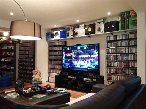 The Main Gaming Area Of The Game Room Video Game Collection Game