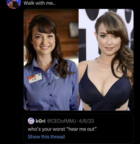 QQ On Twitter If You Think Milana Vayntrub Is A Hear Me Out Then