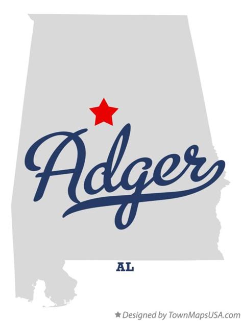 Map of Adger, AL, Alabama