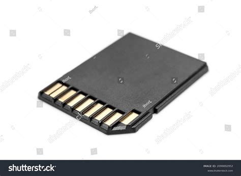 Sd Card Isolated On White Background Stock Photo 2099892952 Shutterstock