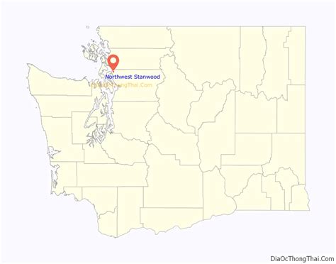 Map of Northwest Stanwood CDP - Thong Thai Real