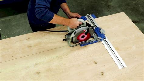 How To Cut Plywood Using A Saw Guide Youtube