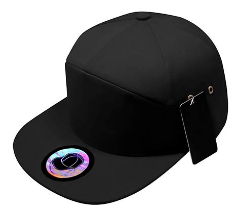 Gorras Plana Lisa Snapback Unitalla 7 Paneles Negro Coppel