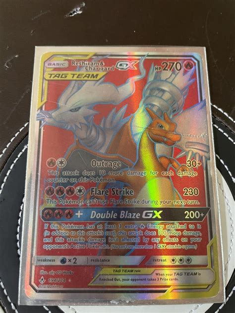 Pokemon Reshiram Charizard Gx Full Art Unbroken Bonds Values