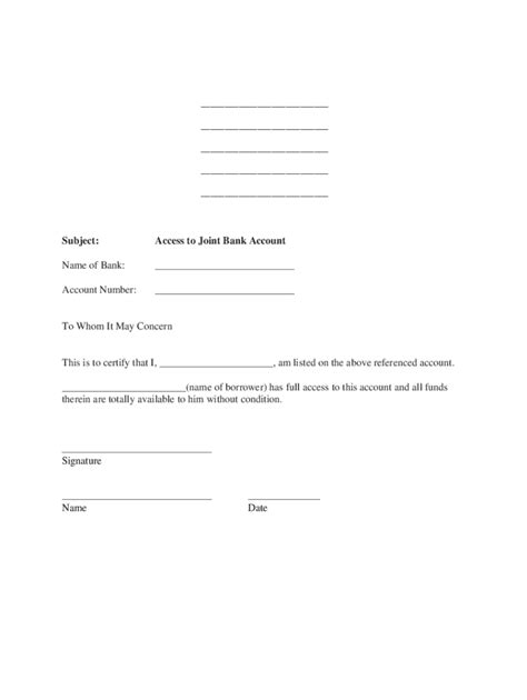 Joint Access Letter Fill Out Sign Online Dochub