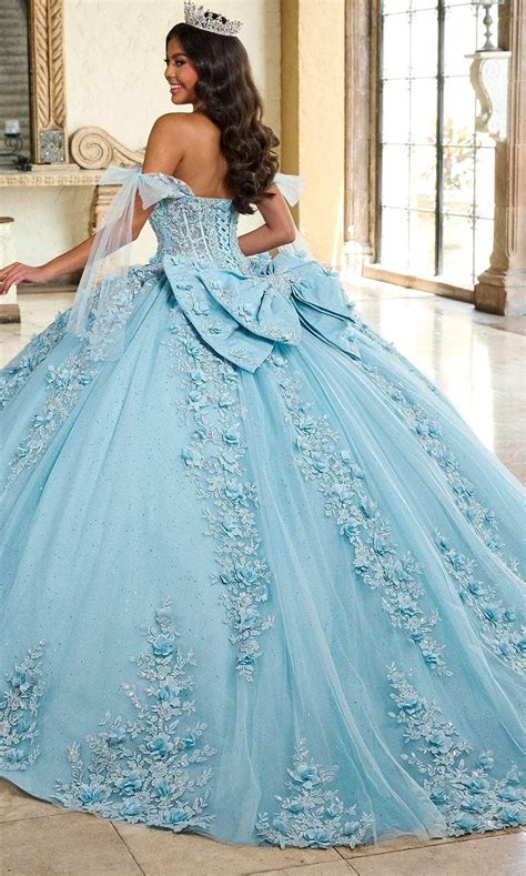 Rachel Allan Rq1132 Floral Embroidered Corse Bodice Ballgown Dress