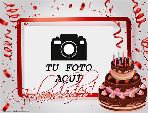 Felicidades Marco De Foto Crea Felicitaciones Personalizadas Con Foto