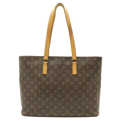 Louis Vuitton Cabas Braun Leinwand Ref 822217 Joli Closet