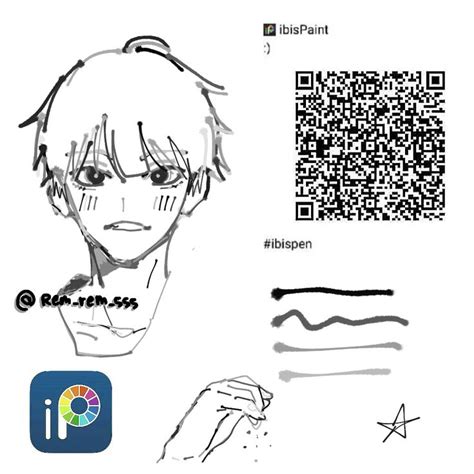 ibispaint X QR code brushes codes | Paint brush art, Paint brush ...