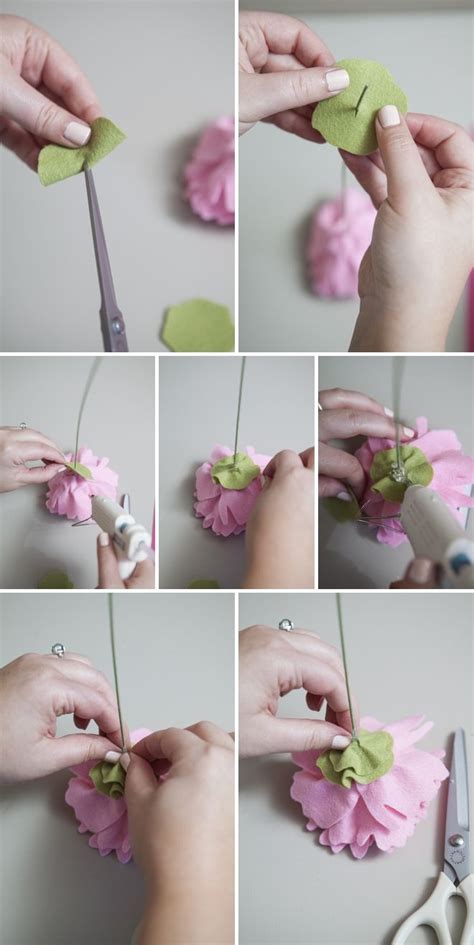 Learn How To Make A Felt Peony With This Detailed Tutorial Felt