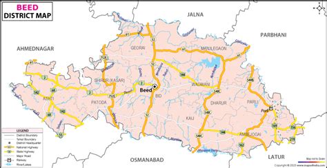 Beed District Map