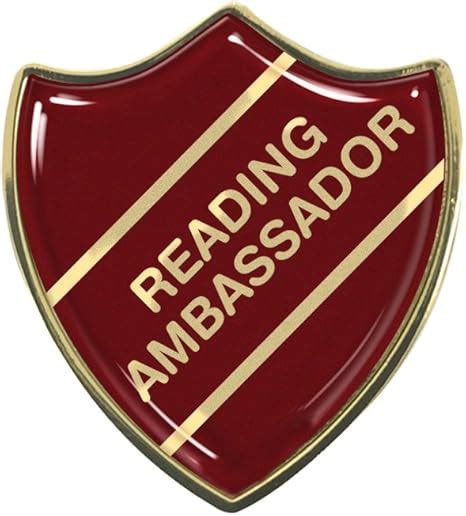 Capricornone 10x Reading Ambassador Gel Domed School Shield Badges