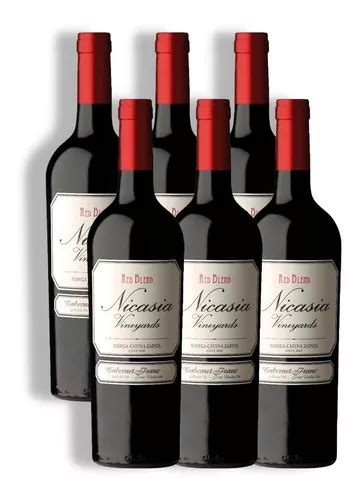 Nicasia Red Blend Vino Cabernet Franc Caja X U Ml Mendoza Env O Gratis