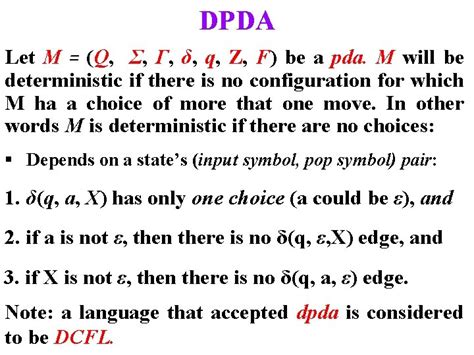 Theory Of Computation Pushdown Automata Pda Lecture