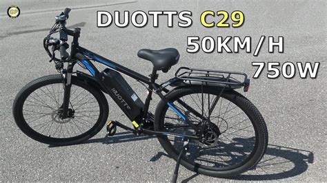 E Bike Duotts C29 750w 48v 15ah Autonomy 50 Km Speed 50 Kmh Unboxing