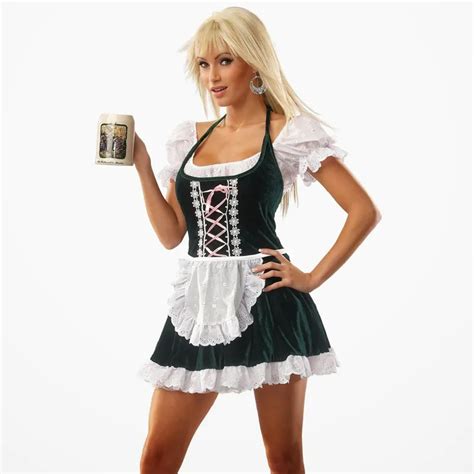 New Arrival Women Sexy Beer Girl Fancy Dress German Maid Clothing Bavarian Munich Oktoberfest