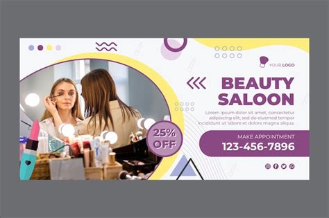 Free Vector | Beauty salon banner template