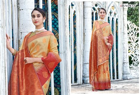 Bunawat Avanti Pure Silk Indian Wedding Sarees Online