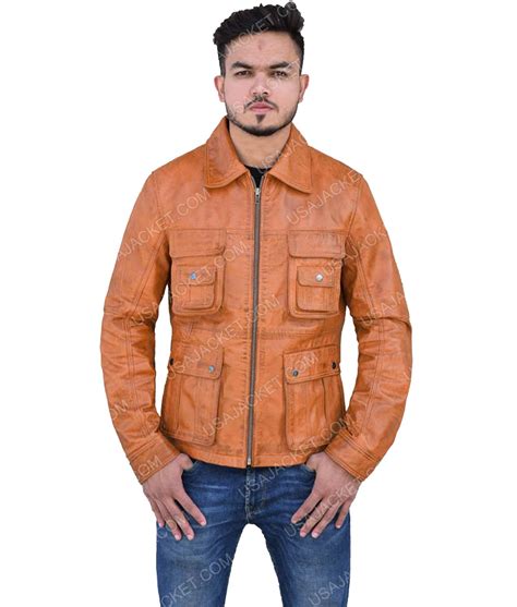 Men's Brown Leather Jacket - USAJacket