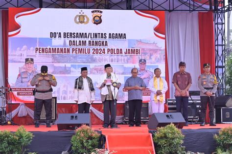 Polda Jambi Gelar Doa Bersama Lintas Agama Untuk Kelancaran Pelaksanaan