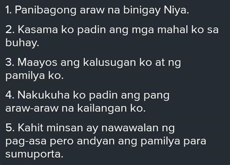 Mag Bigay Ng 5 Mga Bagay O Pangyayari Sabuhay Mo Na Nais Mong