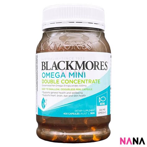 Blackmores Omege Mini Double Concentrate Odourless Mini Capsule 400