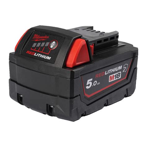 Milwaukee M18 B5 CR 18v Chemical Resistance REDLITHIUM 5 0Ah Li Ion