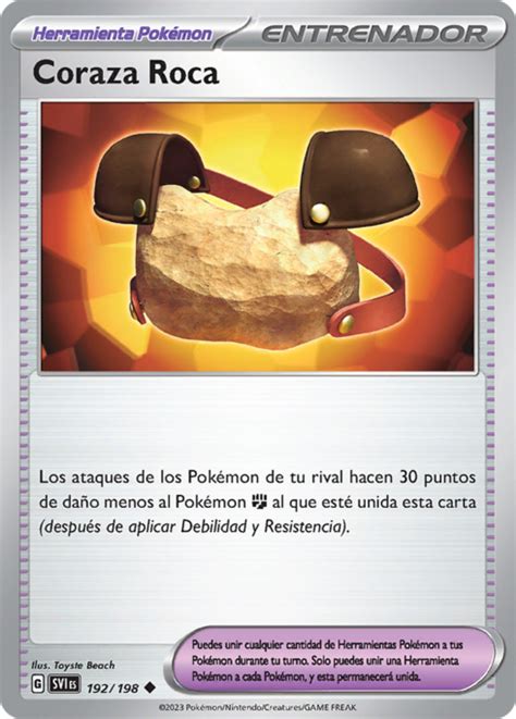 Coraza Roca TCG WikiDex la enciclopedia Pokémon